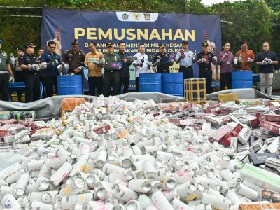 Pemusnahan barang kena cukai ilegal