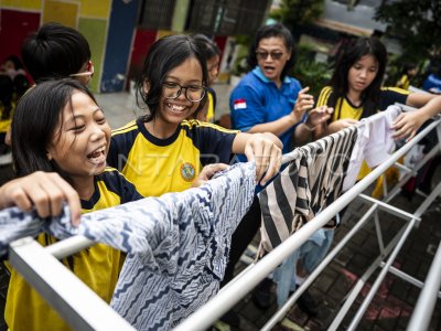 Festival Mencuci Baju di Semarang