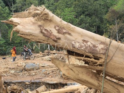 Tanah longsor dan jalan amblas di lintas tengah Aceh
