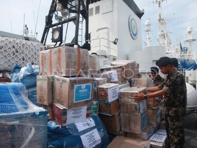 Pengiriman bantuan kemanusiaan Satgas KKP ke Sumatra