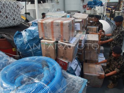 Pengiriman bantuan kemanusiaan Satgas KKP ke Sumatra