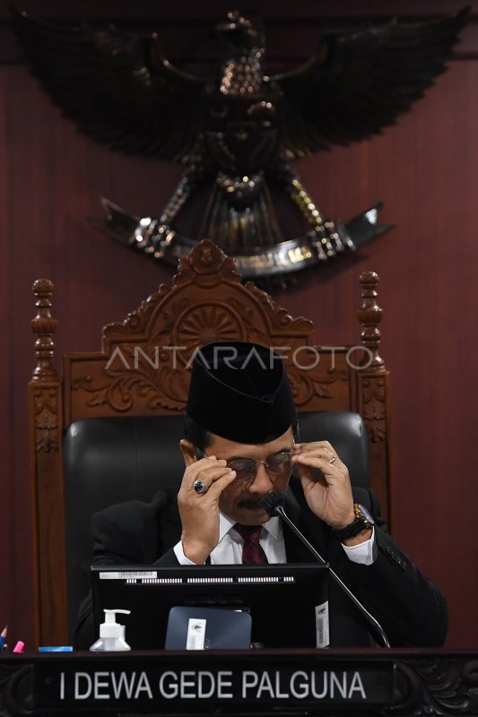 SIDANG PUTUSAN MAJELIS KEHORMATAN MAHKAMAH KONSTITUSI | ANTARA Foto