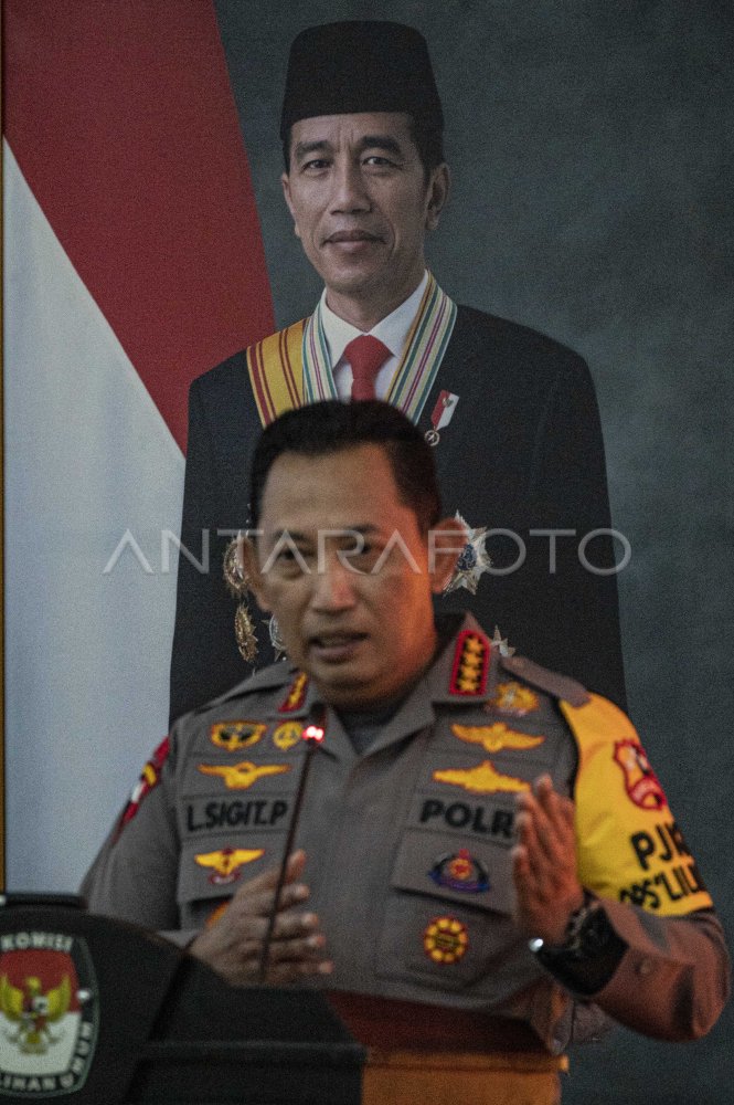 Penandatanganan Nota Kesepaham Kpu Dengan Polri Antara Foto