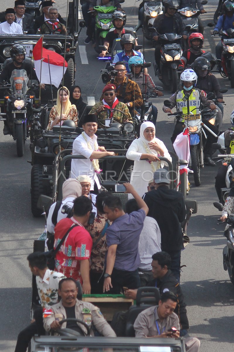 PENYAMBUTAN GUBERNUR DAN WAKIL GUBERNUR JAWA TIMUR