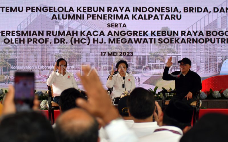 Peresmian rumah kaca Anggrek di Kebun Raya Bogor