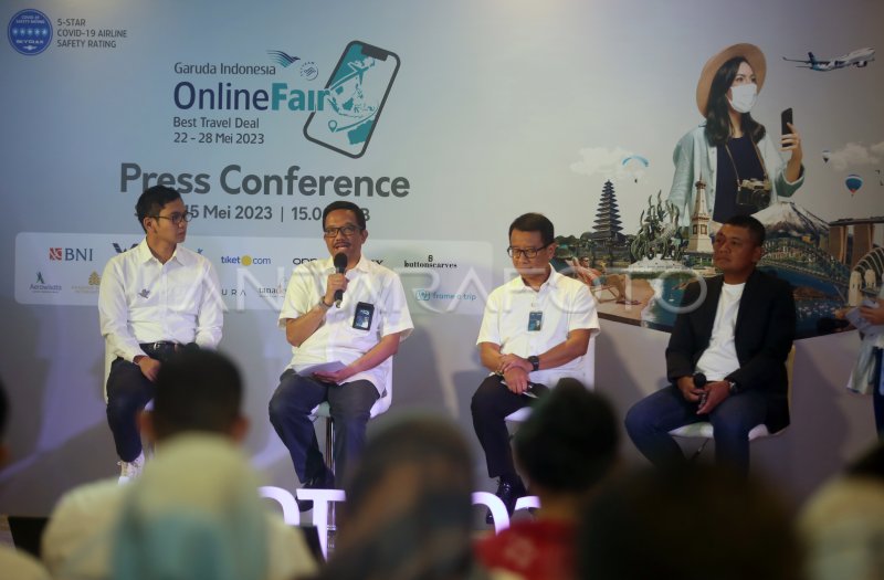 Garuda Indonesia Online Travel Fair 2023 | ANTARA Foto