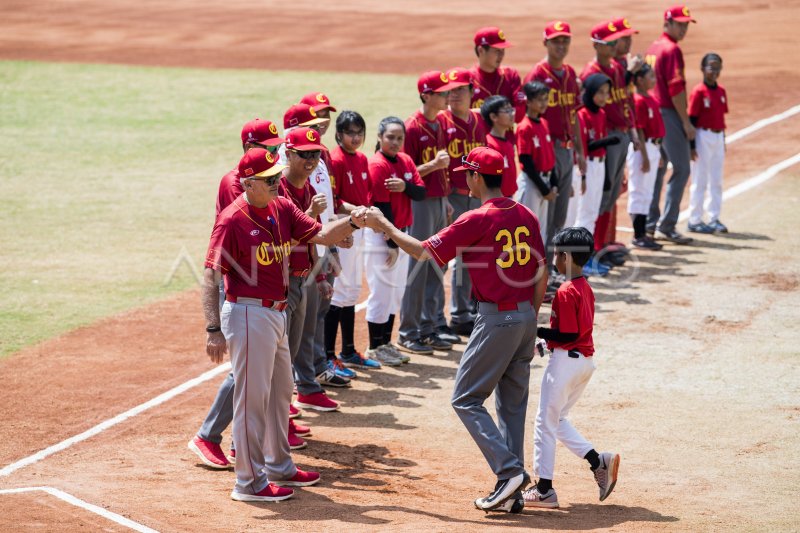 BASEBALL CINA VS CHINESE TAIPEI ANTARA Foto