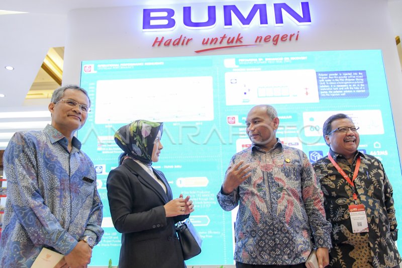 BOOTH PERTAMINA DI KONVENSI MIGAS IPA KE-43 | ANTARA Foto