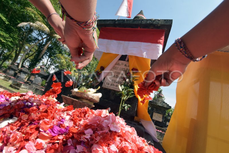 RITUAL ADAT MENGENANG PERJUANGAN I GUSTI NGURAH RAI | ANTARA Foto