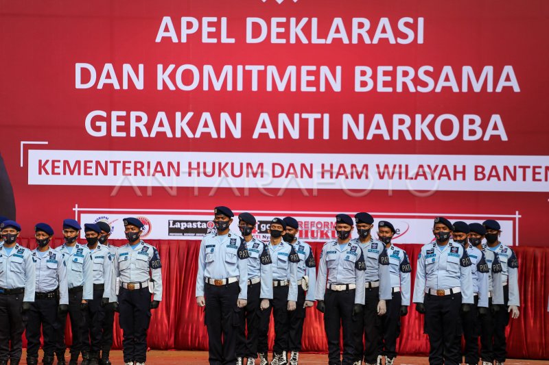 DEKLARASI DAN KOMITMEN GERAKAN ANTI NARKOBA | ANTARA Foto