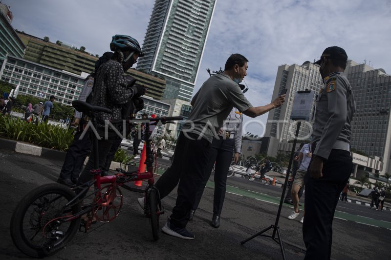 HARI BEBAS KENDARAAN BERMOTOR DI JAKARTA | ANTARA Foto