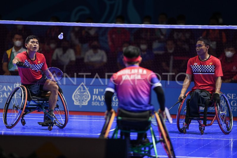 FINAL BADMINTON GANDA PUTRA WH1-WH2 APG 2022 | ANTARA Foto