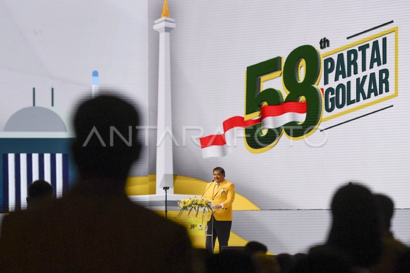 PUNCAK PERAYAAN HUT KE-58 PARTAI GOLKAR | ANTARA Foto