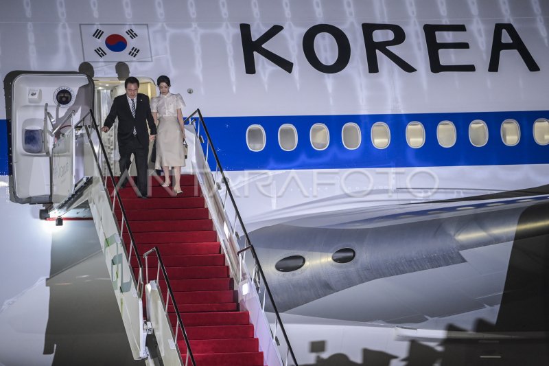 KEDATANGAN PRESIDEN KOREA SELATAN DI BALI | ANTARA Foto