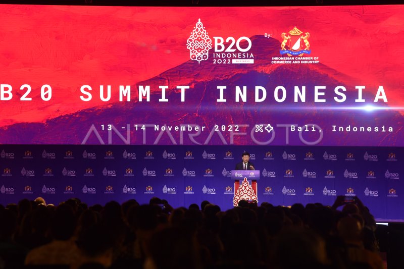 PLENO VIII B20 SUMMIT INDONESIA 2022 | ANTARA Foto