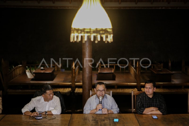 PKS DEKLARASI DUKUNG ANIES BASWEDAN JADI CAPRES 2024 | ANTARA Foto