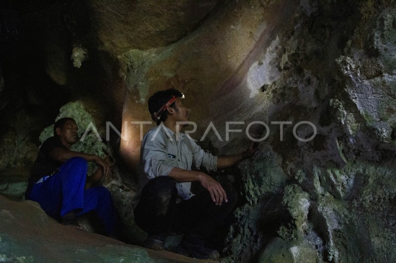 PEMANTAUAN DI CAGAR BUDAYA BULU SIPONG 1 DI MAROS | ANTARA Foto