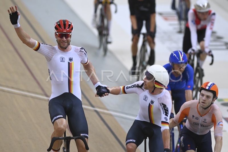 FINAL MADISON PUTRA UCI TRACK NATIONS CUP 2023 | ANTARA Foto