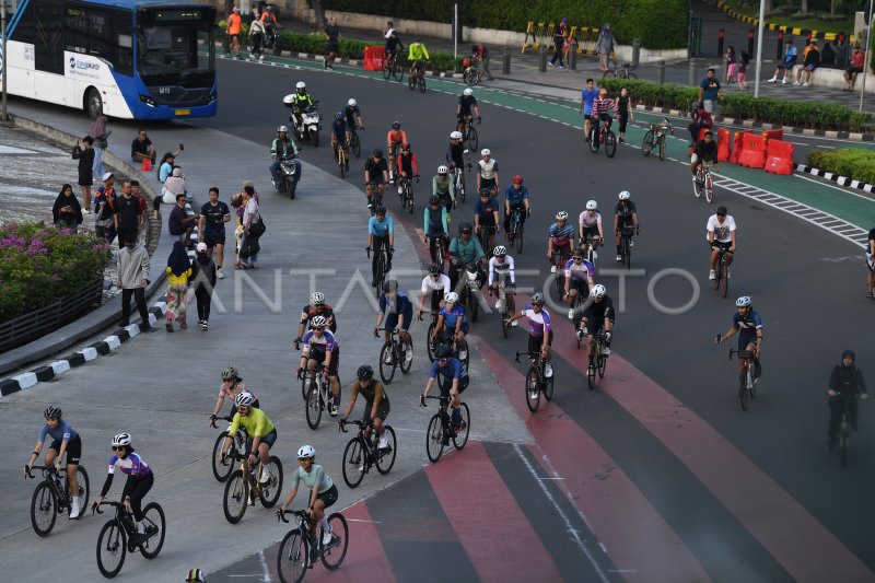 HARI BEBAS KENDARAAN BERMOTOR JAKARTA MASIH DITIADAKAN | ANTARA Foto