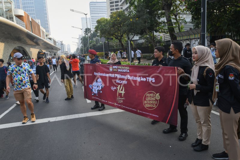 Kampanye Penggunaan Hak Pilih Dalam Pemilu 2024 | ANTARA Foto