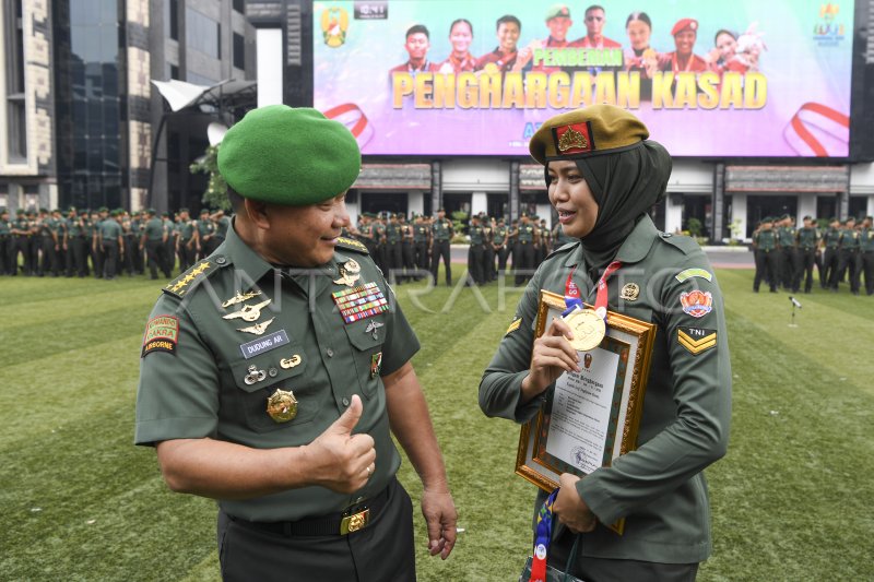 Kasad berikan penghargaan pada atlet TNI AD
