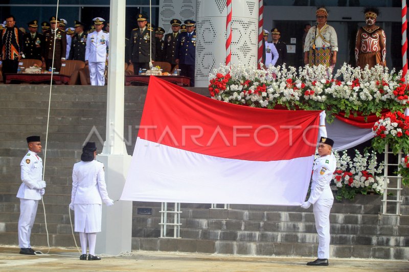 Upacara Hari Lahir Pancasila Di Papua Antara Foto 0531