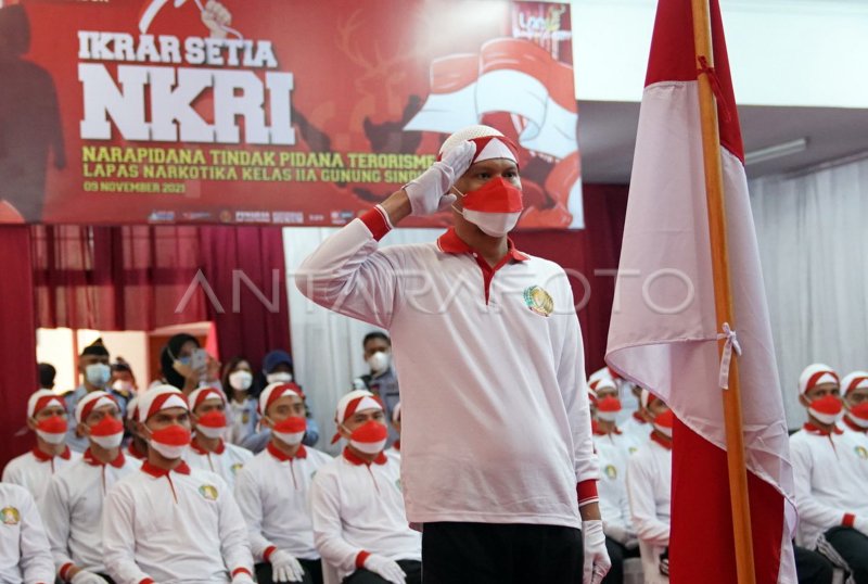 IKRAR SETIA KEPADA NKRI UNTUK NARAPIDANA TERORIS | ANTARA Foto