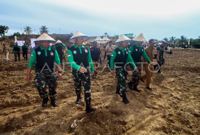 Penanaman Jagung Nasional Pangdam Iskandar Muda | ANTARA Foto