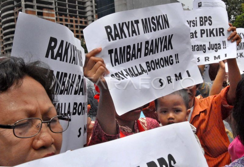 Demo Angka Kemiskinan Antara Foto